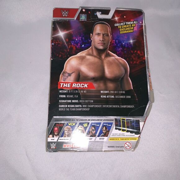 WWE Elite Collection Flashback The Rock Figure,WWE Superstars collectibles. - Picture 4 of 10